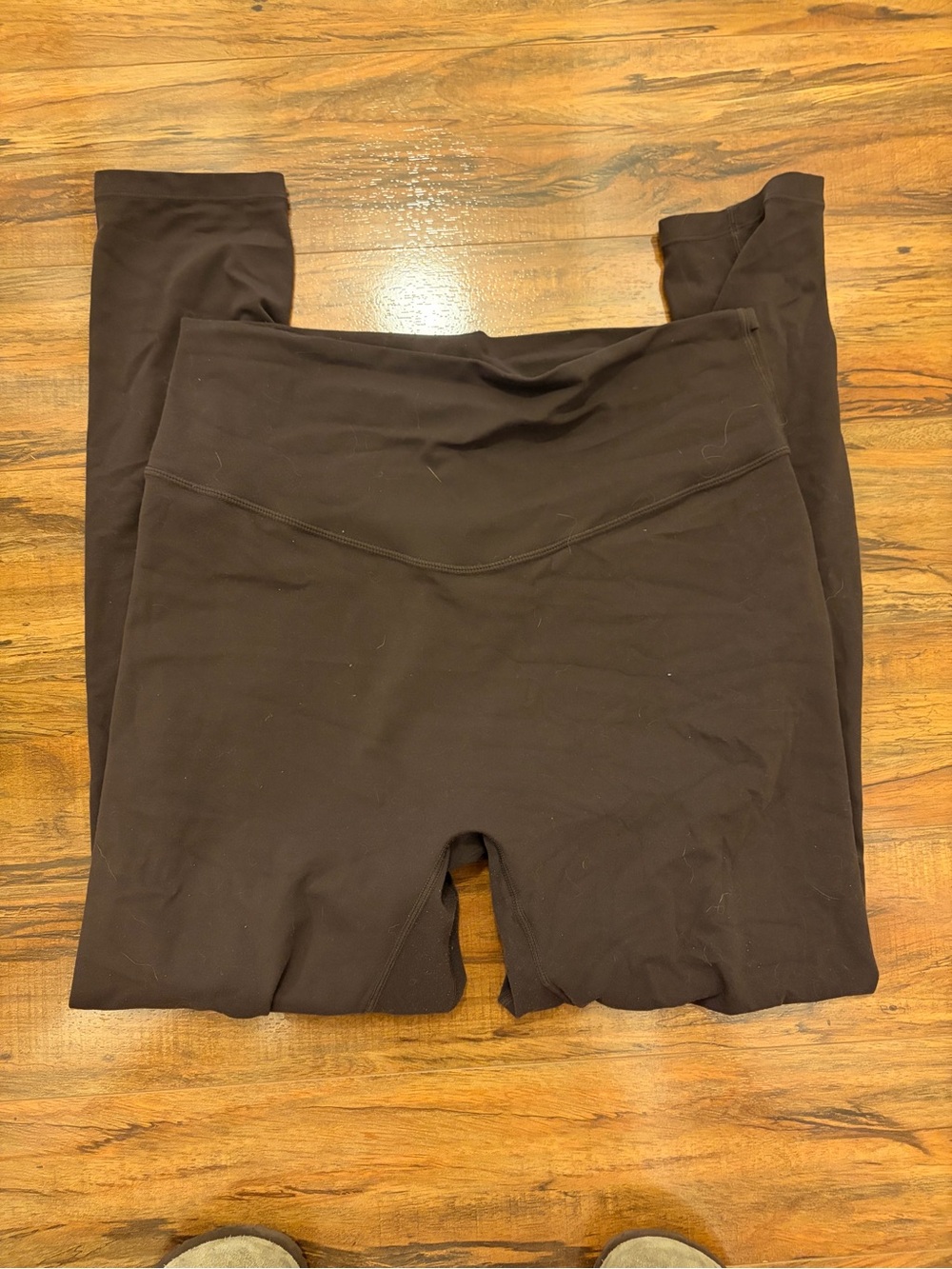 High-Rise Black Women's Leggings with Wide Waistband
